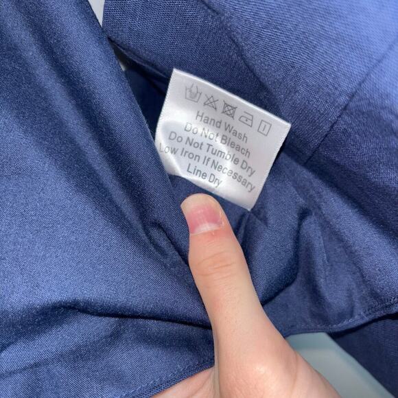 Kourt Navy Blue Sleeveless Wrap Crop Tank Top | Size XS | NWT - Picture 10 of 10